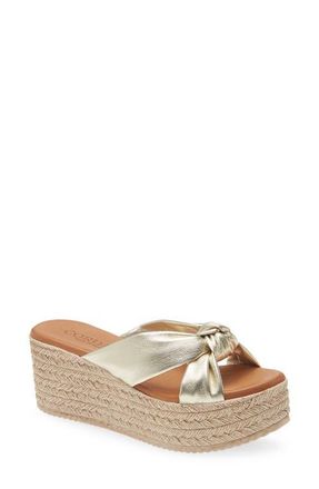 Cordani Brenda Platform Espadrille Sandal in Platino at Nordstrom, Size 6.5Us