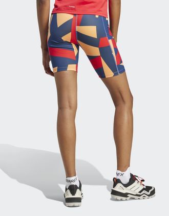 adidas Terrex - Multi - Pantaloncini leggings da 8 arancione semi impact / rubino puro con stampa