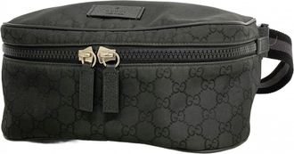 Gucci Black Nylon Fanny Pack (Pre-Owned)