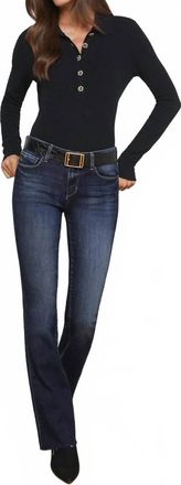 L'agence Sneeki Low-Rise Straight-Leg Jean - Crest