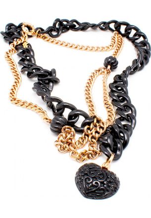 Folli Follie Womens 4N0T096RK Ladies Necklace - Rose Gold Stainless Steel - One Size