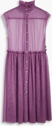 Levi's Womens Radical Mock Neck Sleeveless Midi Dress - Purple - Size: 12