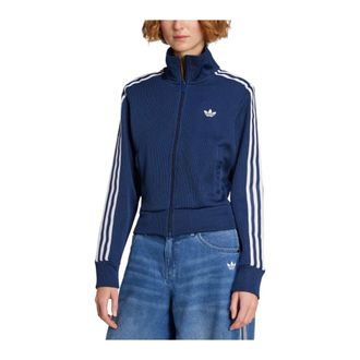 adidas Fitness, Dames, Blauw, L, Polyester, Firebird Adicolor Knit Track Top
