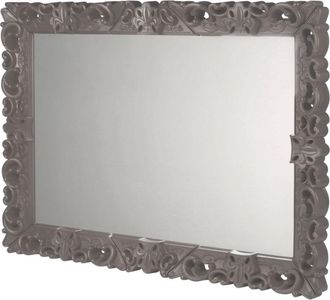 Slide Mirror Of Love Grigio Argilla - Extra Large Specchio Di Design Originale Slide Colorato Moderno Barocco Camera Ingresso Sala Da Pranzo Salotto