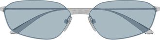Balenciaga Sunglasses Bb0412 S 005 Ruthenium/Blue Unisex