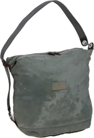 Louis Vuitton Tweedehands Canvas Louis Vuitton tassen - Dames - Vintage Schoudertas - Grijs - ONE Size - Leer - Vintage