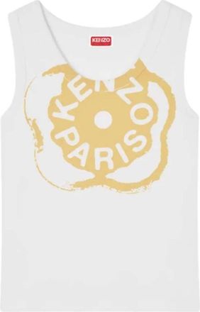 Kenzo Tops, Dames, Wit, S, Nylon, Boke Flower 2.0 Tank Top