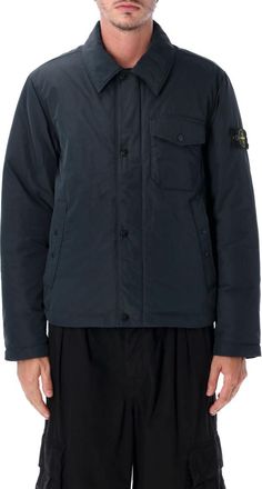 Stone Island Dark Navy Shirt Collar Jacket