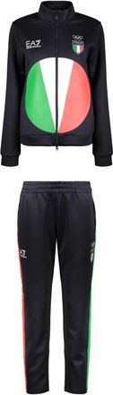 Emporio Armani Completo Sportivo Tricolore Giacca e Pantaloni - - Sport - Donna - Blu - XS