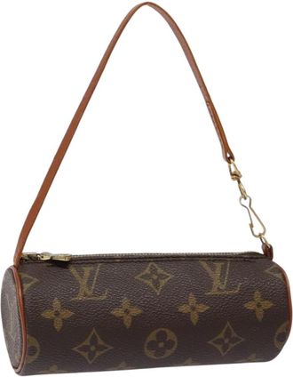 Louis Vuitton Papillon Pochette Monogram Canvas Brown Canvas Bag (Pre-Owned)