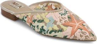 Mia Aita Pointed Toe Mule in Natural at Nordstrom, Size 7.5