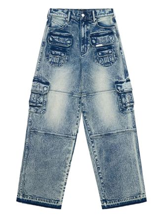 Rta Roman cargo jeans - men - Elastane/Cotton - 32 - Blue