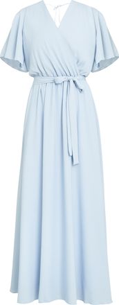 Gina Bacconi Womens Crissy Maxi Dress With Cape Sleeve - Blue - Size Small