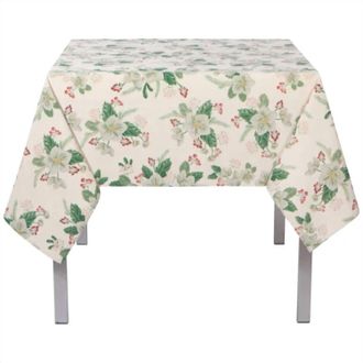 Now Designs Winterblossom Tablecloth - 60 In White Multi