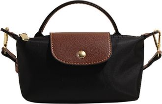 Generic Mini Crossbody Bag - Colorblock Purse with Adjustable Strap - Elegant Solid Square Design for Women