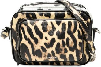 Burberry Pre-owned Burberry Leopard Printed Leather Camera Bag BMPAL1257