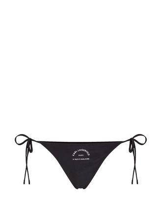 Karl Lagerfeld Rue St-Guillaume bikini bottoms - women - Elastane/Recycled Polyamide - S - Black