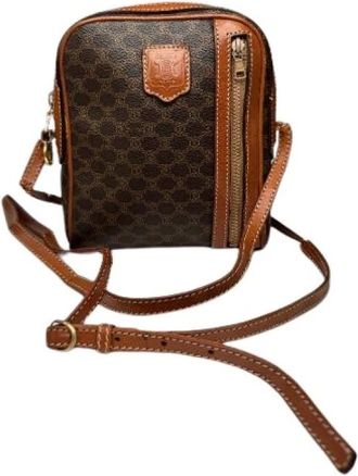 Celine Pre-owned Cross Body Bags, female, Brown, Size: ONE SIZE Pre-owned Vintage Cross Body Bag