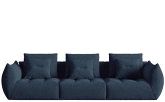 MICADONI 4-Sitzer Design Sofa Bloom - Strukturstoff