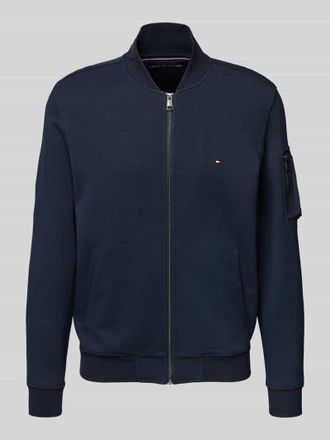 Tommy Hilfiger Relaxed Fit Sweatjacke aus Baumwoll-Mix in Marine, Gr&ouml;&szlig;e XXL