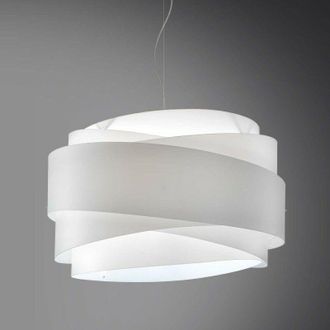 Linea Zero L&aacute;mpara De Suspensi&oacute;n En Polilux Bea Tres Luces Blanco Di&aacute;metro 60x H38 Cm