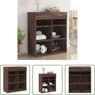 vidaXL Credenza marrone - Credenza Rovere Marrone 80x42,5x93 cm in Legno Multistrato