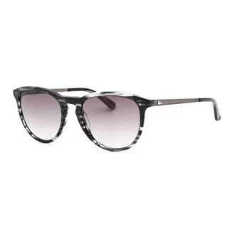 Lacoste L708S035 Round Grey Marble Frame Sunglasses - Gray