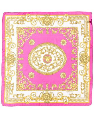 Versace Barocco Print Silk Scarf