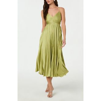 ASTR the Label Maeve Midi Dress in Lime at Nordstrom, Size X-Large
