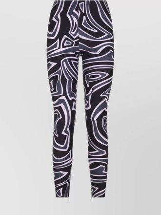 Pucci abstract pattern stretch fit trousers