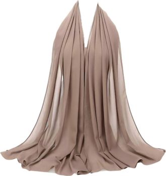 Generic Womens Ladies Sheer Soft Chiffon Shawls Wraps Lightweight Wedding Evening Party Dresses Scarf Bride (Blush)