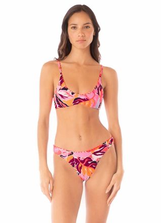 Maaji Sublimity Classic Bikini Bottom In Coral Reef