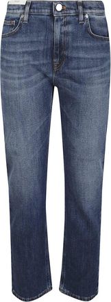 Pantaloni Torino Jeans, Dames, Blauw, W29, Leer, Audrey Jeans