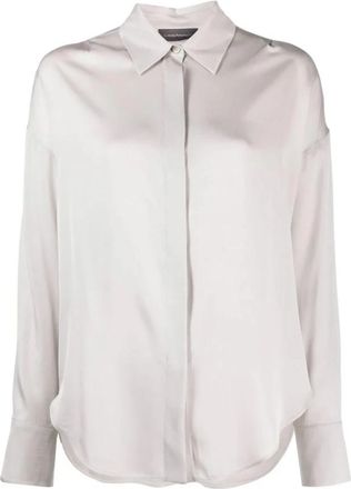 Lorena Antoniazzi Luna Shirt - Dames - Overhemden - Grijs - XL - Overhemden