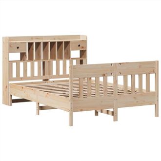 vidaXL Estructura De Cama Sin Colch&oacute;n Madera Maciza De Pino 140x190 Cm Vidaxl