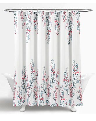 Lush D&eacute;cor Lush Decor Mirabelle Watercolor Floral Shower