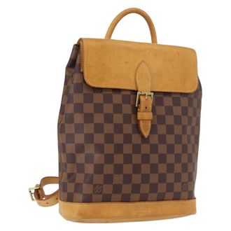 Louis Vuitton Arlequin Backpack Damier Brown Canvas Backpack Bag (Pre-Owned)