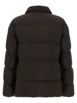 Kiton Suede-Effect Brushed Front Down Jacket - Brown