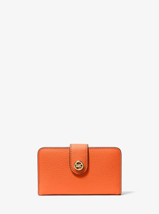 Michael Kors MK Pop Charm Medium Pebbled Leather Wallet