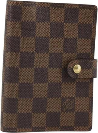 Louis Vuitton Pre-owned Day Planner Cover - Dames - Vintage Accessoires - Bruin - ONE Size - Leer - Vintage