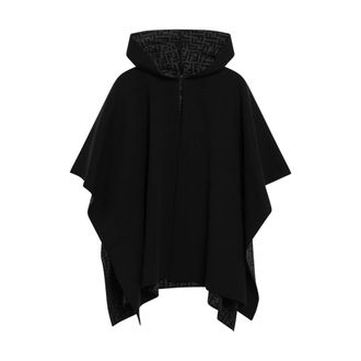Fendi Poncho - Jackets - Mujer - Negro - ONE SIZE