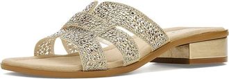 David Tate Cristal Womens Sandals Platinum : 10.5 WW (EE), Synthetic