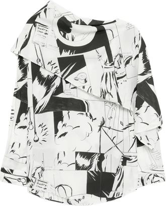 JNBY Top con stampa grafica - Bianco