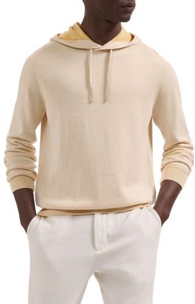 Bugatchi Cotton Hoodie Sweater in Ivory at Nordstrom, Size Xxx-Large