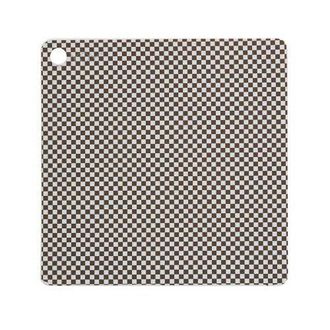OYOY Placemat Checker - Pack of 2 in Dusty Blue /Choko at Nordstrom