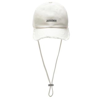 Jacquemus Caps, female, White, Size: 60 CM La Casquette Artichaut