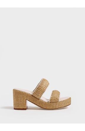 Marion Parke Amelia Platform | Nappa/Raffia in Ivory at Nordstrom, Size 37