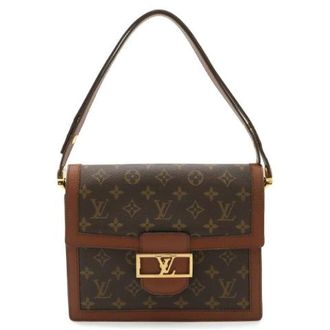 Louis Vuitton Pre-owned Monogram Sac Dauphine 2Way Schoudertas - Dames - Pre-owned - Bruin - Maat: ONE Size