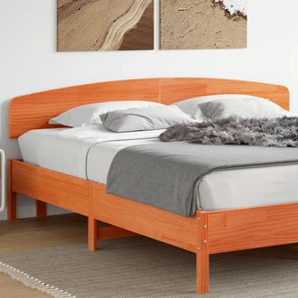 vidaXL Cabecero De Cama Madera Maciza De Pino Marr&oacute;n Cera 180 Cm Vidaxl