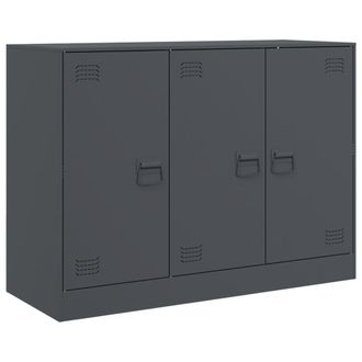 vidaXL Credenza Antracite 99x39x73 Cm In Acciaio - Vidaxl